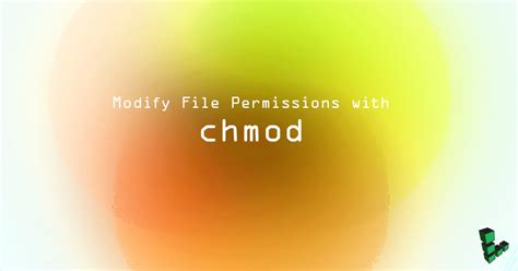 Modify File Permissions With Chmod Linode