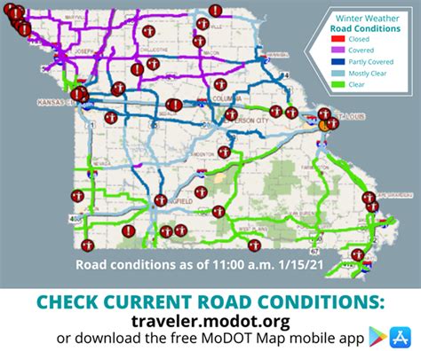 Modot road map weather. How to use the Columbia Traffic Map. Traffic flow lines: Red lines = Heavy traffic flow, Yellow/Orange lines = Medium flow and Green = normal traffic or no traffic*. Black lines or No traffic flow lines could indicate a closed road, but in most cases it means that either there is not enough vehicle flow to register or traffic isn't monitored. 