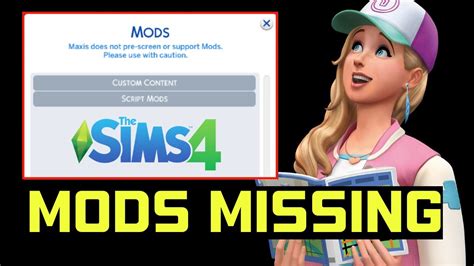 Mods Not Showing up :: The Sims™ 4 General Discussions