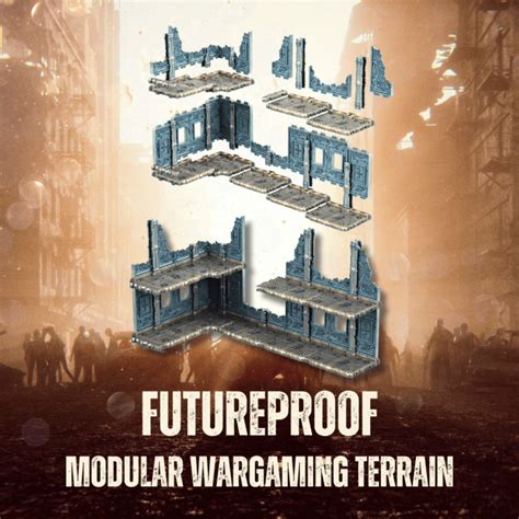 Modular wargame terrain. .  I decided to replace the windows with wall piec...