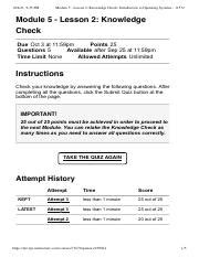 Module 5 Lesson 2 Knowledge Check Flashcards Quizlet