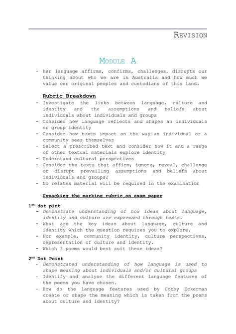 Module a advanced english.  Sep 4, 2018 · In Part 2 of the Year 12 English Study Guid...