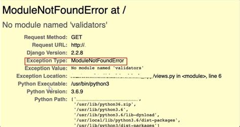 Module not found error python. path until it finds one of these: a file c...