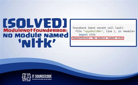 Modulenotfounderror no module named nltk vscode.  Interns will build the ...