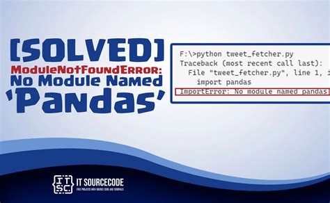 Modulenotfounderror no module named pandas linux.  Just type this command I am trying ...