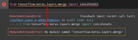 Modulenotfounderror no module named tensorflow colab.  if I renamed the mode...