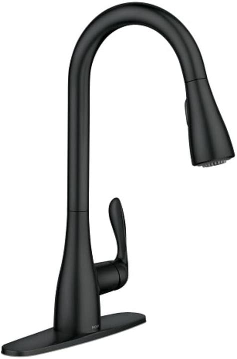 Find many great new & used options and get the best deals for Moen 87912BL Georgene 1-Handle Kitchen Faucet Matte Black at the best online prices at eBay! Free shipping for many products!.