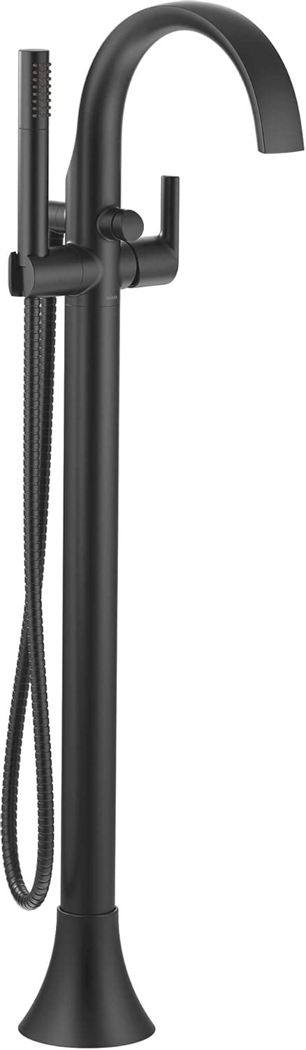 Moen freestanding tub faucet black.  The unit is designed for easy installati...