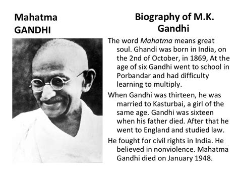 Mohandas gandhi-biography