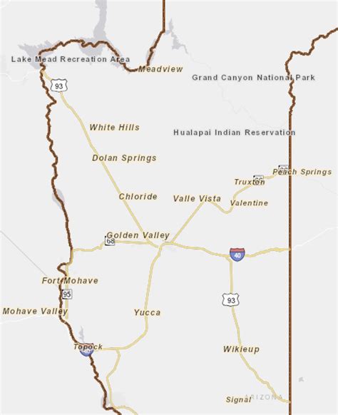 Mohave county maps. Location: Mohave County, Arizona, Southwest, United States, North America. View on Open­Street­Map. Latitude. 35.19917° or 35° 11' 57" north. Longitude. -114.57108° or 114° 34' 16" west. Elevation. 636 feet (194 metres) Open Location Code. 