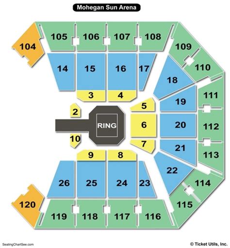 Mohegan Sun Arena Seating Maps. SeatGeek is known for its best-in-class interactive maps that make finding the perfect seat simple. Our “View from Seat” previews allow fans to see what their view at Mohegan Sun Arena will look like before making a purchase, which takes the guesswork out of buying tickets.. 