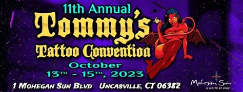 Mohegan sun tattoo convention. The 11th annual Tommy’s Tattoo Convention is heading to Mohegan Sun on Sunday. The event will give guests an opportunity to get a tattoo from their favorite tattoo artist. 