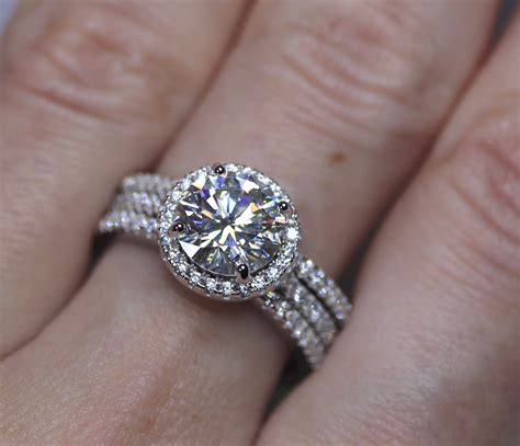 Moissanite wedding bands. Moissanite is the perfect choice for an engagement ring! SUPERNOVA Moissanite is the most beautiful jewel in the world with more brilliance, fire and lustre ... 