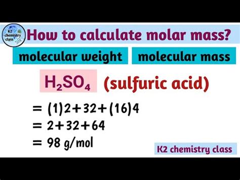 Molar Mass of sulphuric acid - ModCalculator