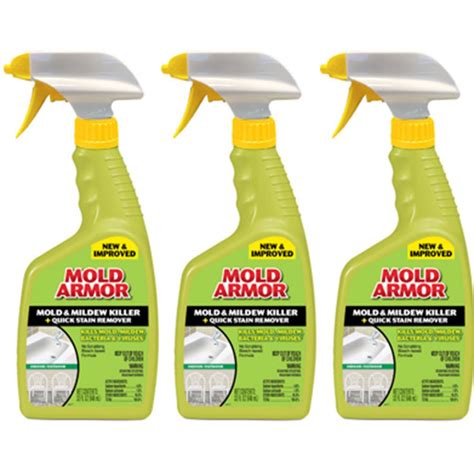 Mold killer. Scrub the surface mold stains from walls and wood trim with a mixture of one quart water and 1/2-cup bleach mold cleaner to kill the mold. Use a soft brush and work until signs of the mold disappear. After scrubbing the surfaces, allow the bleach solution to continue to penetrate the surfaces and dry. Wipe off, but DO NOT RINSE these surfaces. 