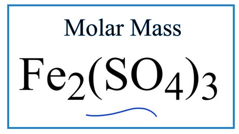 Molecular weight of Iron(III) Sulfate - Convert Units