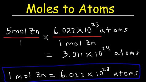 Moles to atoms calculator. The following equation can be used to convert moles into molecules. M = m * 6.02214076 * 10^23 M = m ∗ 6.02214076 ∗ 1023. Where M is the total number of molecules. m is the total number of moles. To calculate the number of molecules, multiply the number of moles by 6.02214*10^23. 