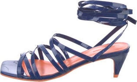 Molly Goddard Patent Leather Slingback Sandals - Purple Sandals, …