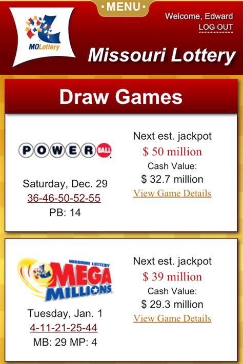 Missouri Lottery Scratch-Offs. . Molotterywinningnumbers