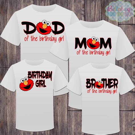 Mom Elmo Birthday Shirt - Etsy