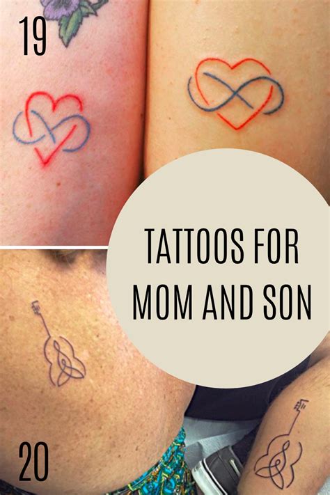 Mother Son Tattoos stock photos are available in a variety 