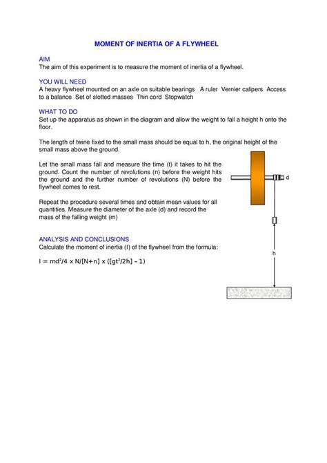 Moment of Inertia of Flywheel Calculator