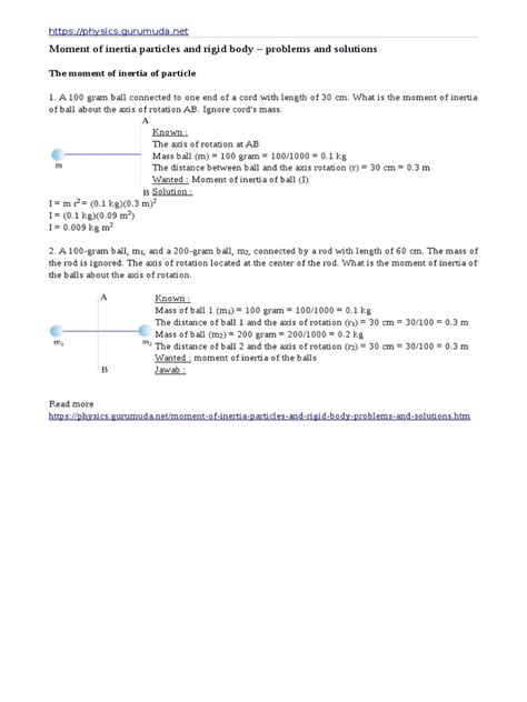 Moment of inertia example problems with solutions pdf.  5 days ago · Module 7: MOMENT ...