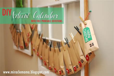 Moments With My Miracles DIY Advent Calendar with Easy Devotions