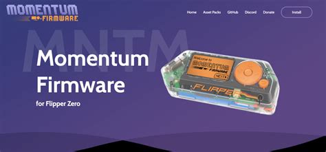 Momentum firmware flipper zero.  Momentum is a custom firmware for Flipper Zero that i...