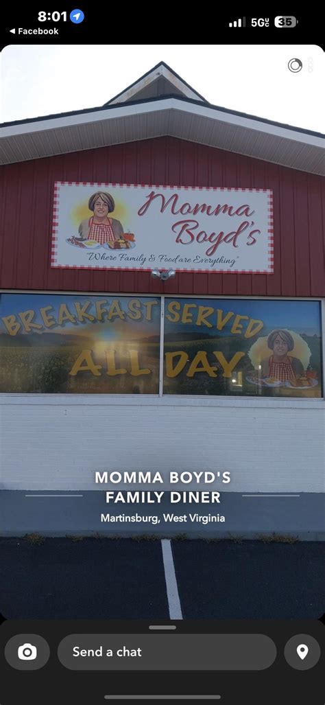 Momma Boyd’s Family Diner, Martinsburg, West Virginia. 1233 likes · 49 talking about this · 290 were here. Momma Boyd’s Family Diner focuses on serving… Mom’s Family Diner in Martinsburg – Restaurant Guru. 