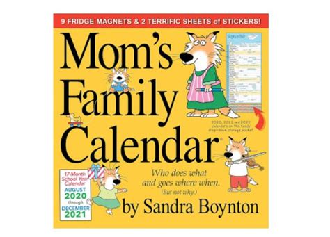 Read Online Moms Family Wall Calendar 2021 By Sandra Boynton
