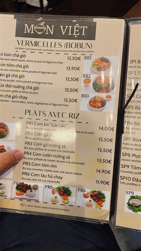 Mon Viet Menu