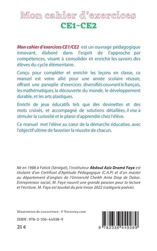 Mon cahier d'exercices CE1/CE2