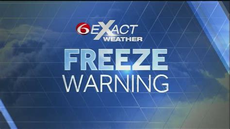 Monday Forecast: Freeze Warning in morning, temps in low 50s