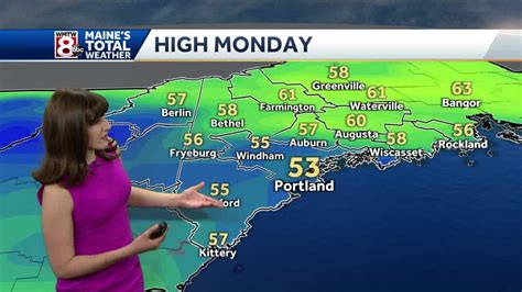 Monday Forecast: Mainly cloudy, cool with rain showers