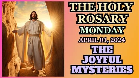 Monday Rosary Joyful Mysteries - April 10th 2024 - YouTube