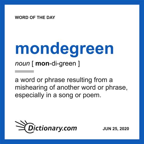 Mondegreen Definition & Meaning - Merriam-Webster