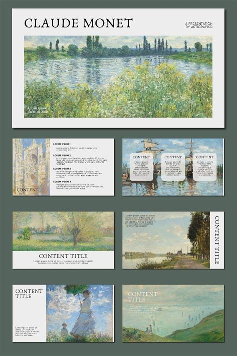 Monet biographical summary template