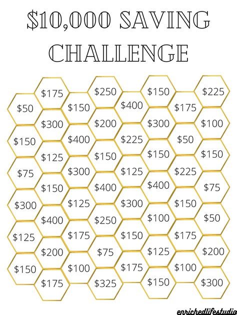 Money Challenge Printable Free