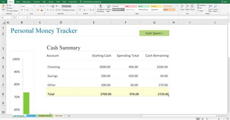 Money Tracker Template Excel