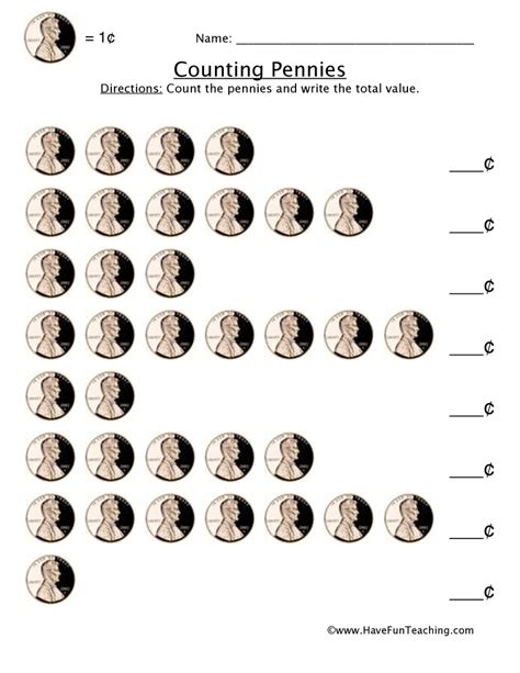 Money Worksheets Have Fun Teaching