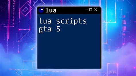 Money lua script gta 5 stand.  An introduction to making Lua/Pluto scripts for St...