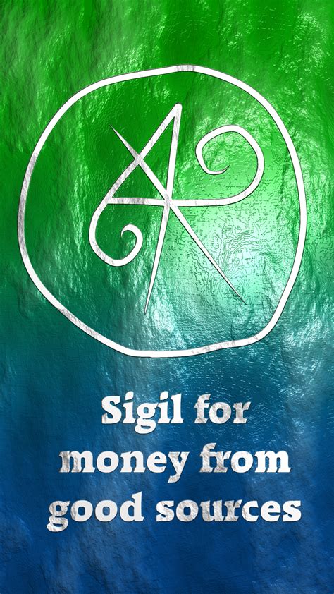 Money sigil. The sigil making process is composed of two phases: construction and charging. In the first part, the sigil is drawn and created as a physical object. In the second part, the sigil is given energy or “charged” and it becomes more than a simple drawing. Step 1: Choose your sigil type. Sigils can be destructible, temporary, or permanent. 