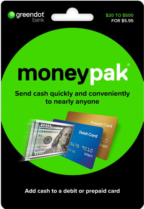 Moneypak online. Find Green Dot MoneyPak Retail Locations Near You. MoneyPak is available at 70,000 retail locations nationwide, such as pharmacies, grocery stores, and convenience stores. This includes the following stores: Pick one up for a flat fee of $5.95 and load up to $500. To find a MoneyPak location near you, click here. 