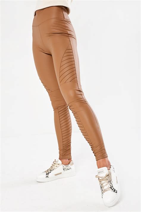 Monglass Fashion Lady Leggings "Tan" Size 36-40, with Lace