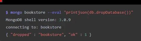 Mongodb drop database command line. dropDatabase () command.  This command deletes th...
