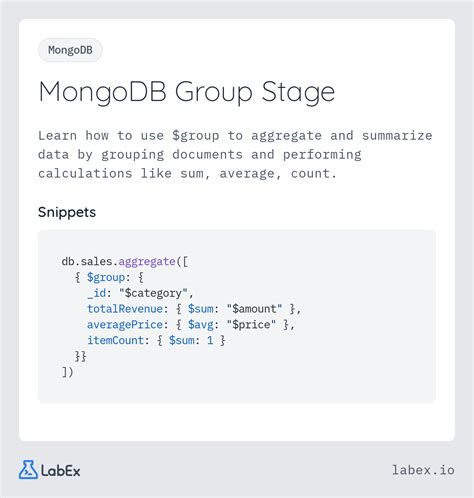Mongodb group array of objects.  In this article, we will discuss the $group stage using...