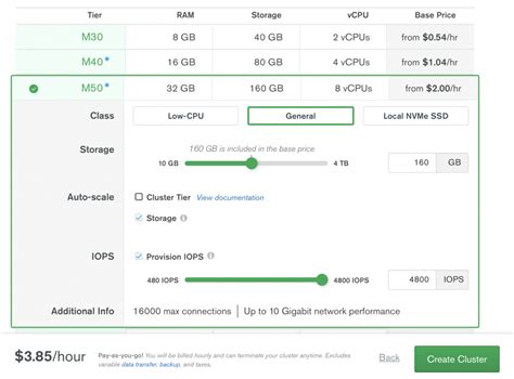 Mongodb pricing. MongoDB Atlas is the fully-managed document database service in the cloud, brought to you by the core team at MongoDB, helping organizations drive innovation at scale by providing a unified way to work with data that addresses operational, search, and analytical workloads across multiple application architectures, all while automatically handling the … 