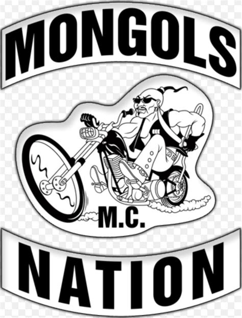 FILE - In this Oct. 21, 2008, file photo, a the Mongols motorcycle club's logo is displayed at a news conference in Los Angeles. A federal judge on Friday, May 17, 2019, fined the Mongols motorcycle club $500,000 in a racketeering and conspiracy case but refused the latest effort in a decade-long attempt by the government to take away the …