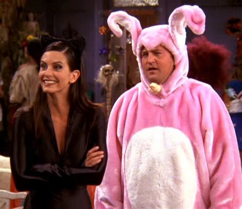 Monica and chandler halloween costume. Fans of the TV show "Friends" can now recreate when Monica wore a giant turkey to cheer up Chandler. 